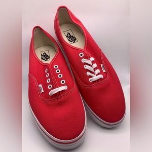 NWT Red "Authentic" Vans New in Box Men’s Size 11,12, and 13